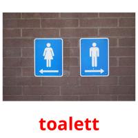 toalett cartões com imagens