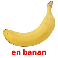 en banan cartões com imagens