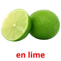 en lime cartões com imagens