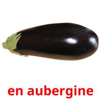en aubergine flashcards illustrate