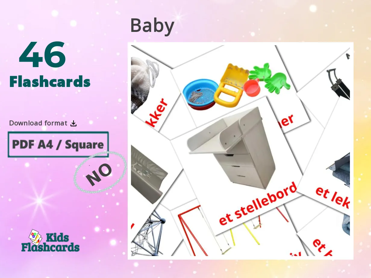 46 FREE Norwegian Baby Flashcards | PDF