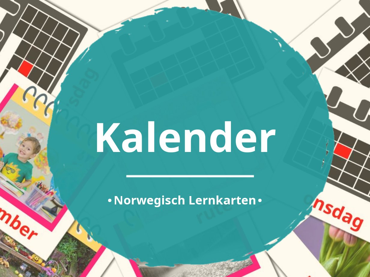 24 Kalender Bildkarten auf Norwegisch  KOSTENLOSE druckbare PDFs