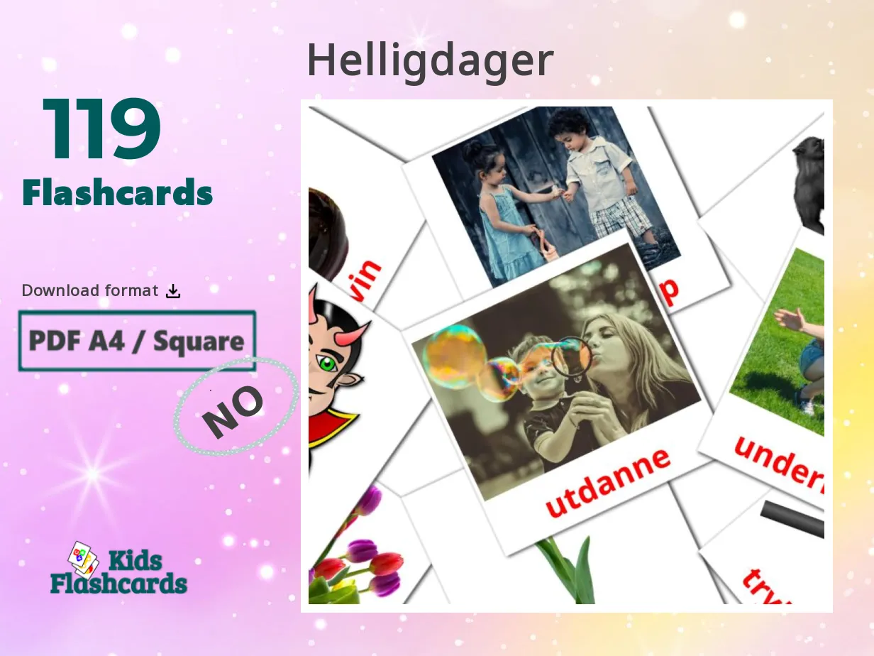 119 FREE Norwegian Holidays Flashcards | PDF