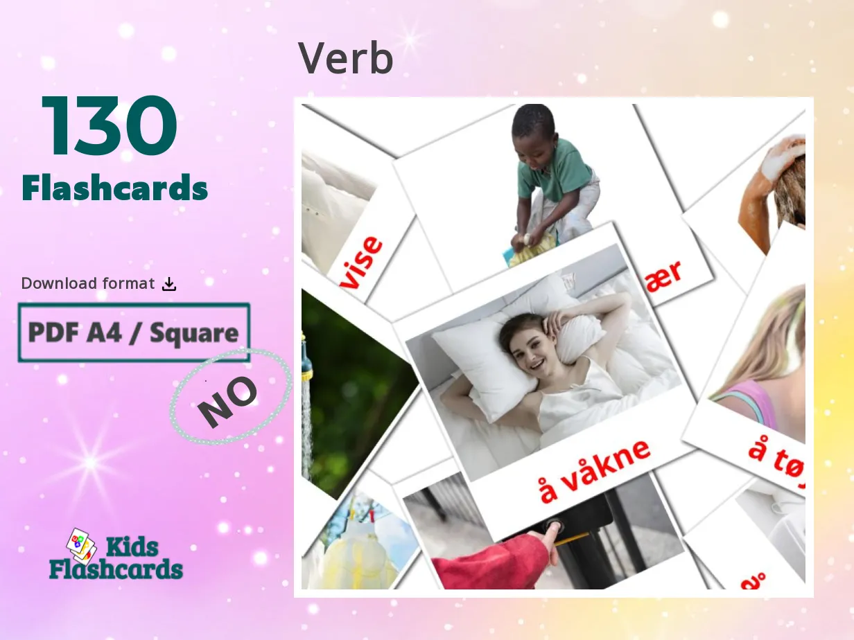 130 FREE Norwegian Verbs Flashcards | PDF