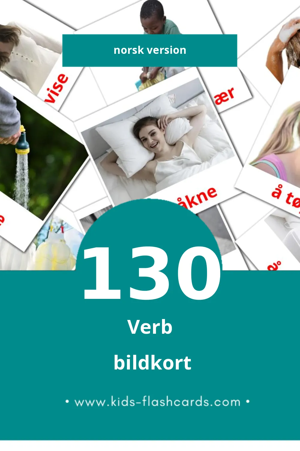 Visuella Dyr för småbarn (130 bildkort för barn på Norsk)