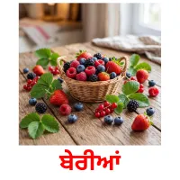 ਬੇਰੀਆਂ billedkort for børn med billeder