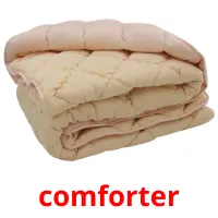 comforter bildkort för barn