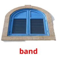 band bildkort för barn