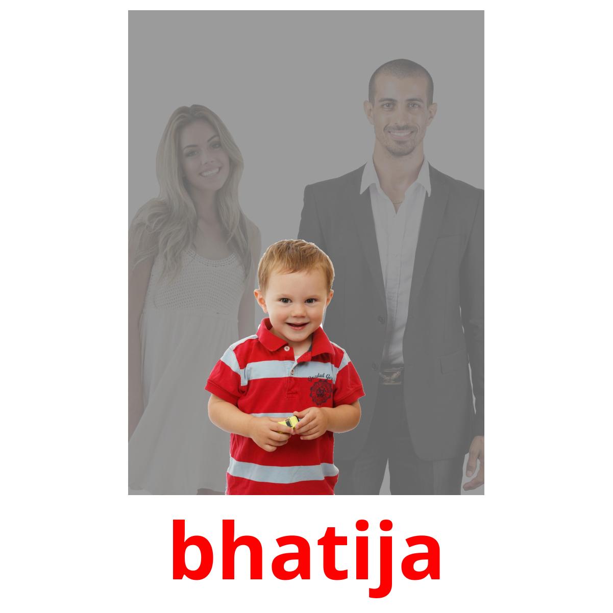 bhatija bildkort för barn