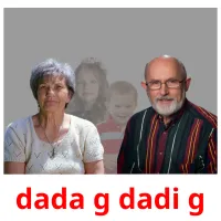 dada g dadi g bildkort för barn