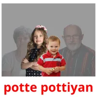 potte pottiyan bildkort för barn
