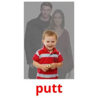 putt bildkort för barn