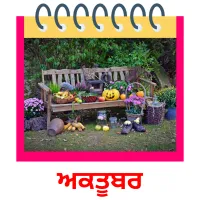 ਅਕਤੂਬਰ picture flashcards