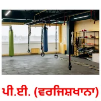 ਪੀ.ਈ. (ਵਰਜਿਸ਼ਖਾਨਾ) picture flashcards