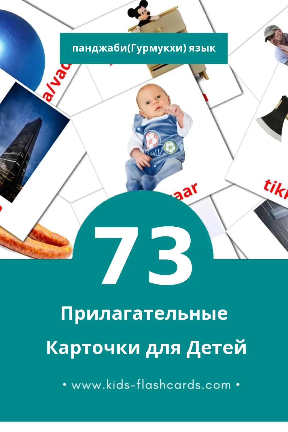 "common" - Визуальный Панджаби(Гурмукхи) Словарь для Малышей (73 картинок)