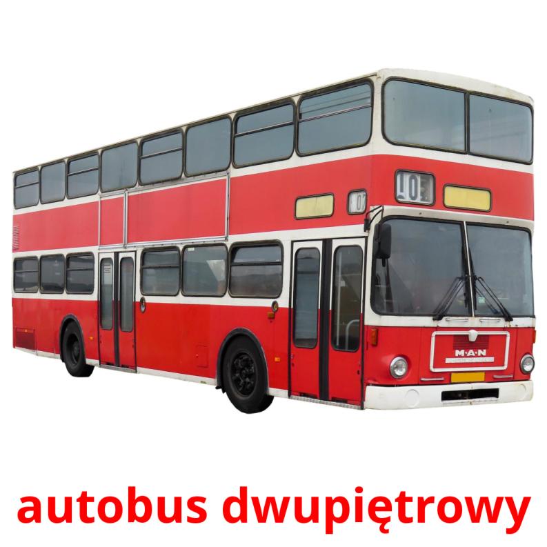 autobus dwupiętrowy карточки энциклопедических знаний
