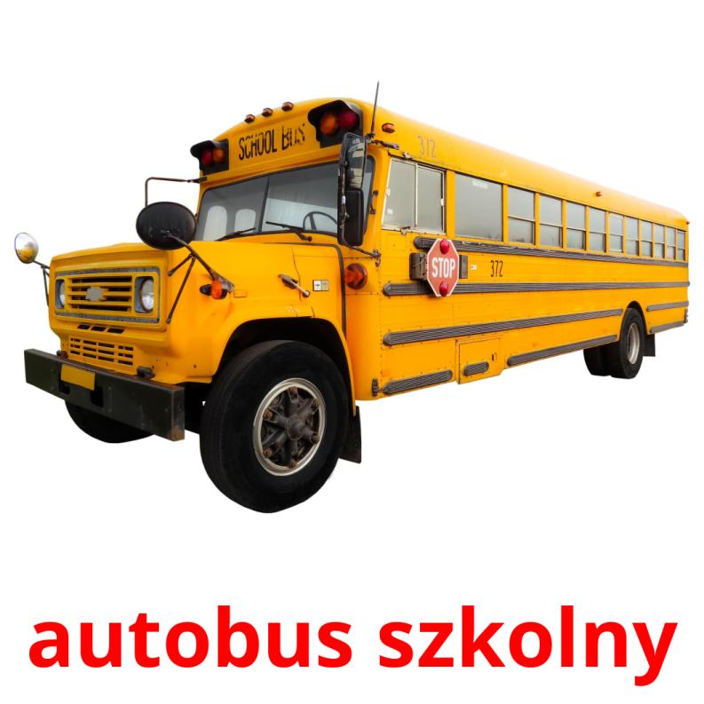 autobus szkolny Bildkarteikarten