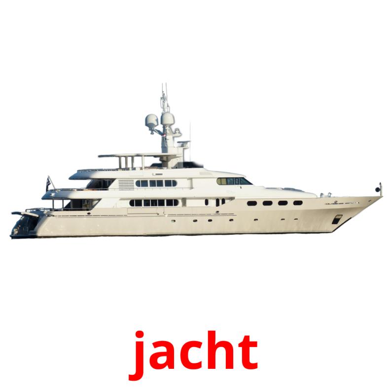 jacht picture flashcards