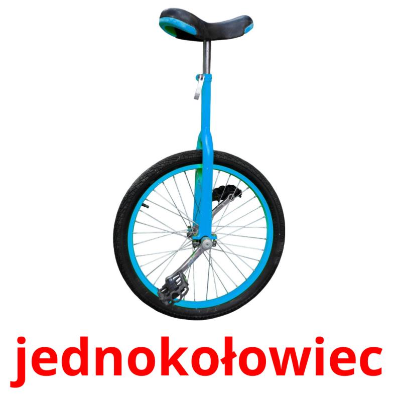 jednokołowiec ansichtkaarten