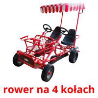 rower na 4 kołach Bildkarteikarten