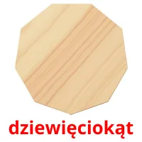 dziewięciokąt picture flashcards