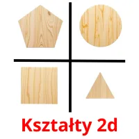 Kształty 2d picture flashcards