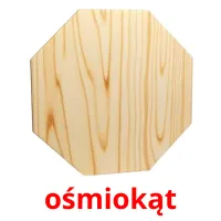 ośmiokąt picture flashcards