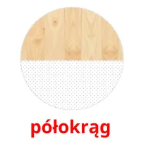 półokrąg picture flashcards