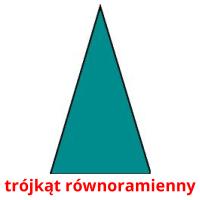 trójkąt równoramienny card for translate