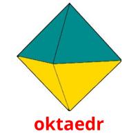 oktaedr cartões com imagens