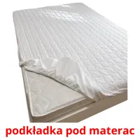 podkładka pod materac Tarjetas didacticas