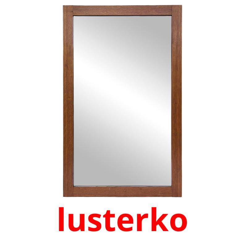 lusterko flashcards illustrate