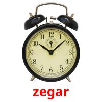 zegar flashcards illustrate