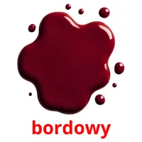 bordowy cartões com imagens