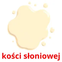 kości słoniowej cartões com imagens