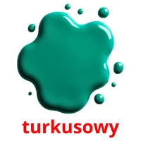 turkusowy cartões com imagens