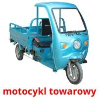 motocykl towarowy picture flashcards