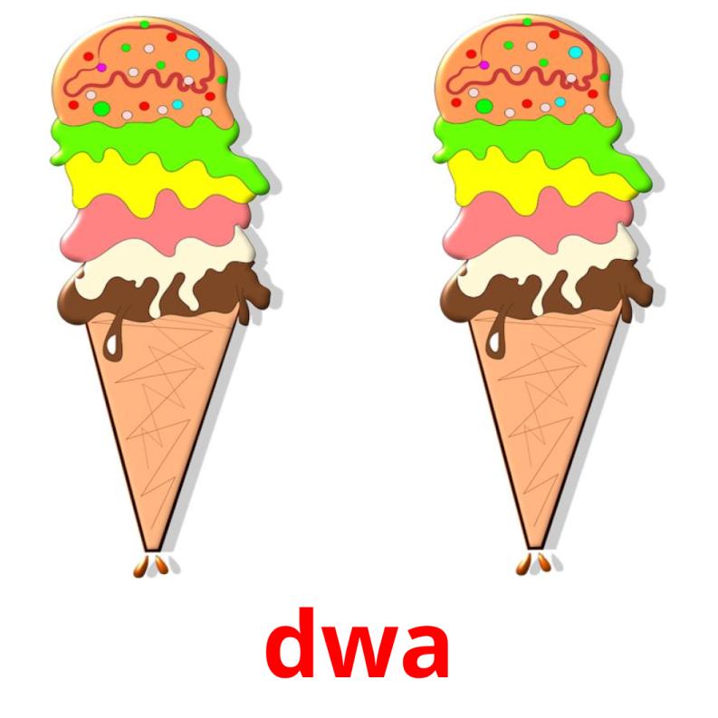 dwa picture flashcards