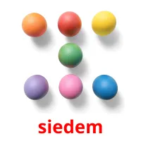 siedem picture flashcards