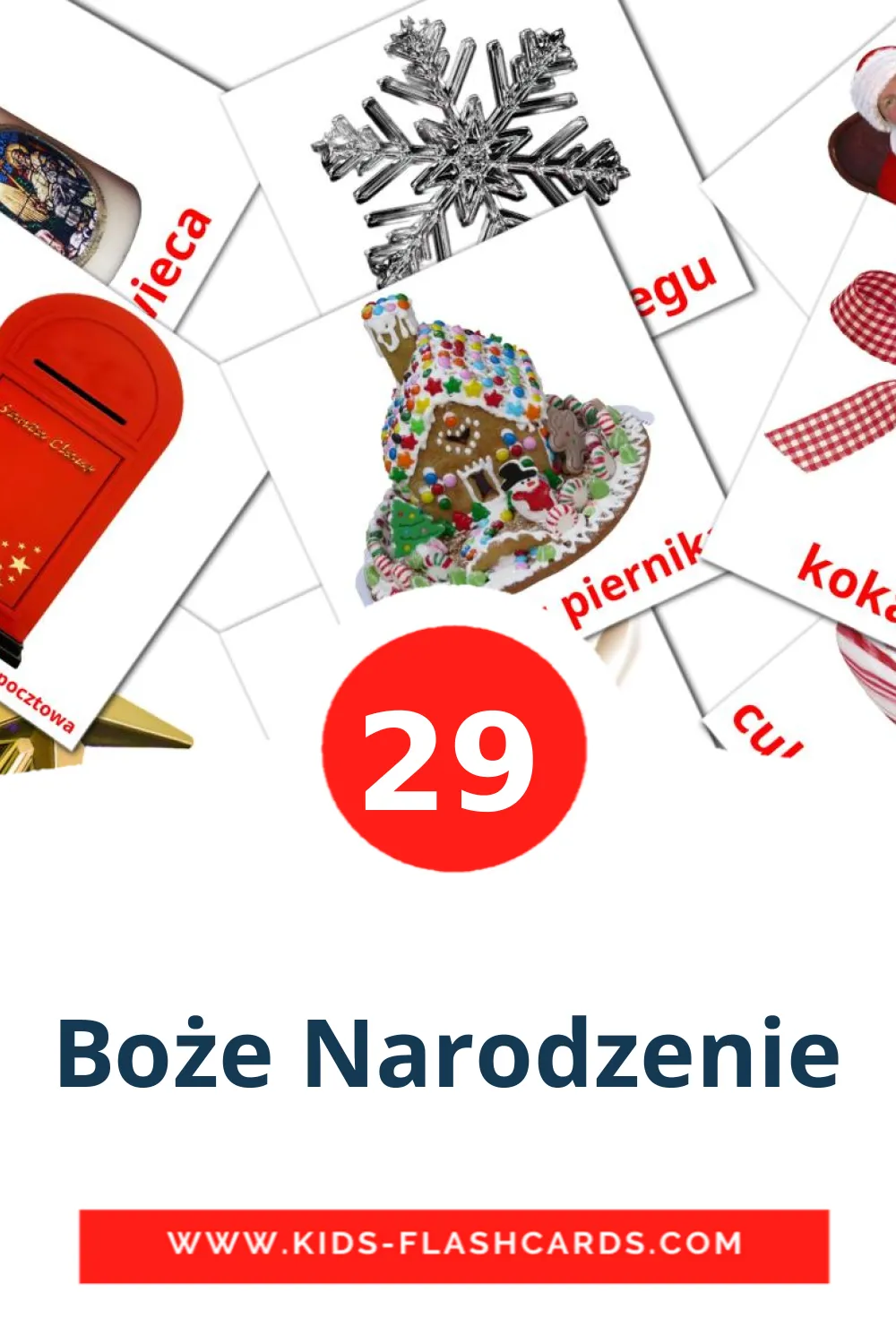 29 carte illustrate di Boże Narodzenie per la scuola materna in polacco