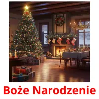 Boże Narodzenie flashcards illustrate