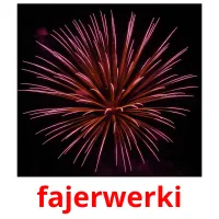 fajerwerki flashcards illustrate