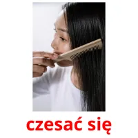 czesać się picture flashcards