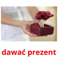 dawać prezent picture flashcards