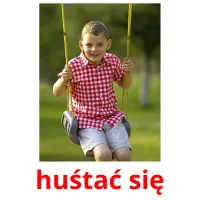 huśtać się picture flashcards