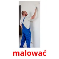 malować picture flashcards