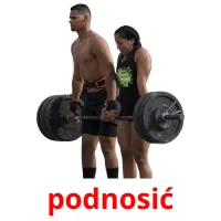 podnosić picture flashcards