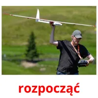 rozpocząć picture flashcards