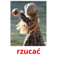 rzucać picture flashcards