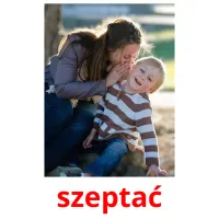 szeptać picture flashcards